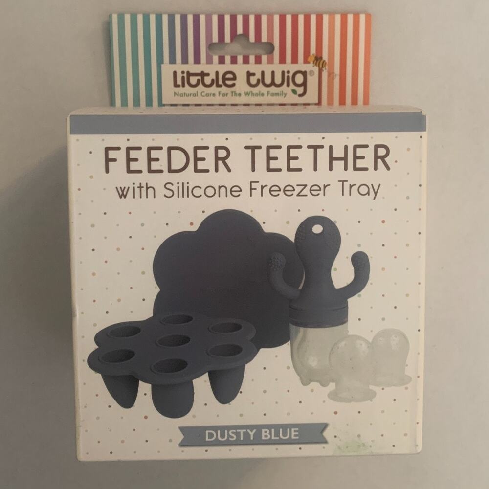 Little Twig With Silicone Freezer Tray Feeder Teether Brand New